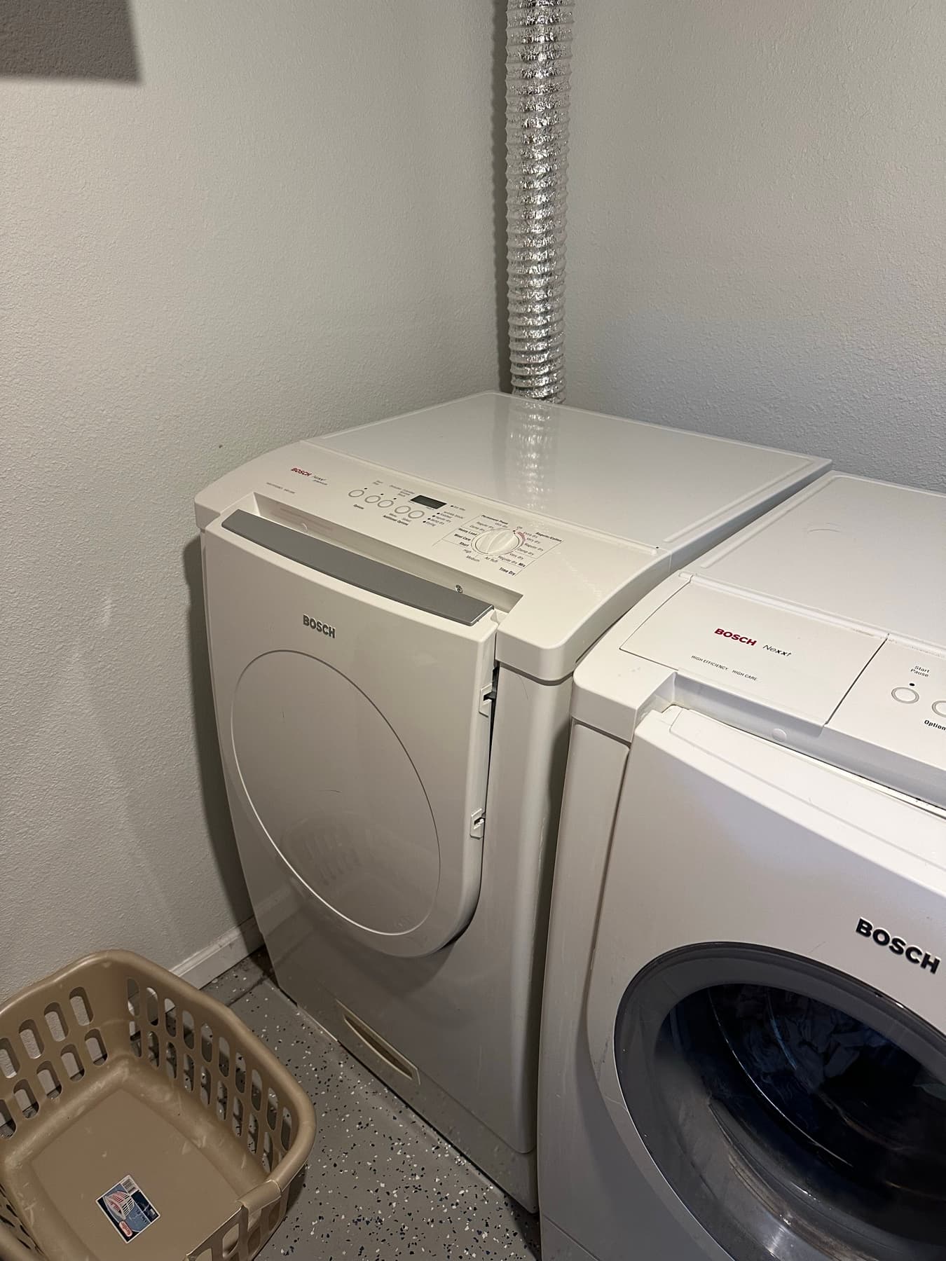 Washer and dryer after service