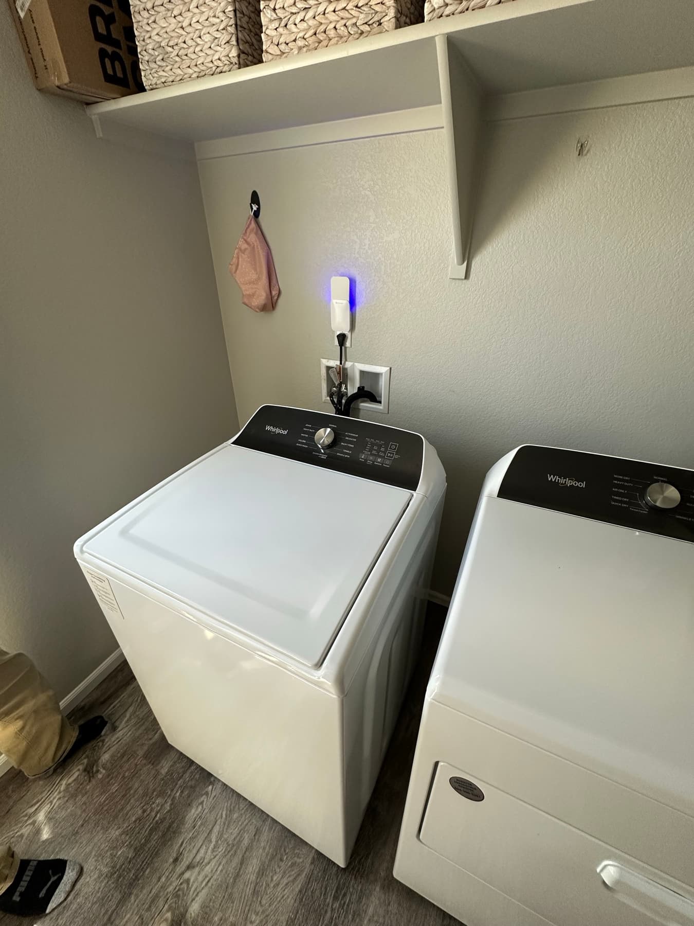 Washer and dryer after service